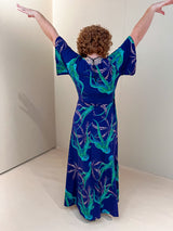 Maxi Wrap Dress - Spooktipus Organic Cotton
