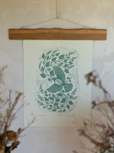 Did you know that our fabrics begin as hand-carved lino prints?