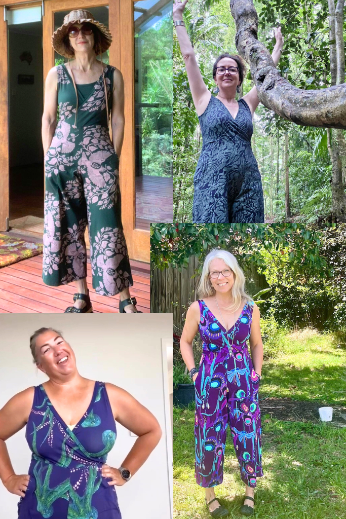 Pull On Stretch Jumpsuit - Storyline Prints