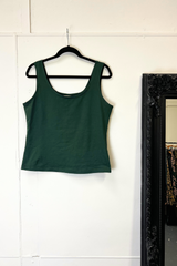 Organic Cotton Tank - Bottle Green