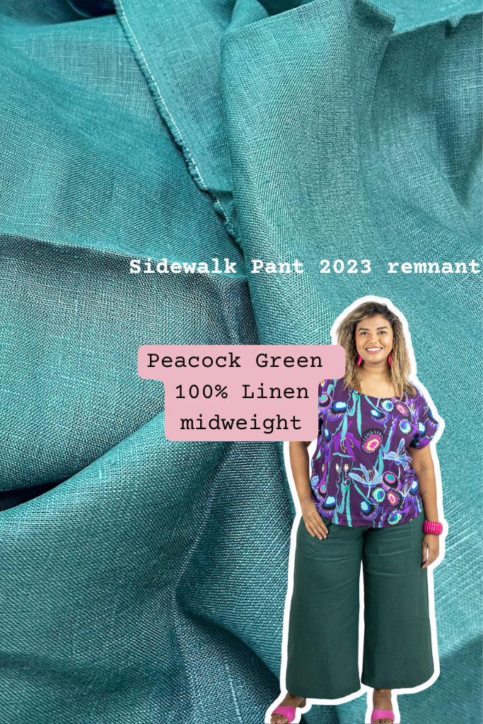 Mixed Fabrics - Cropped Verge Pants