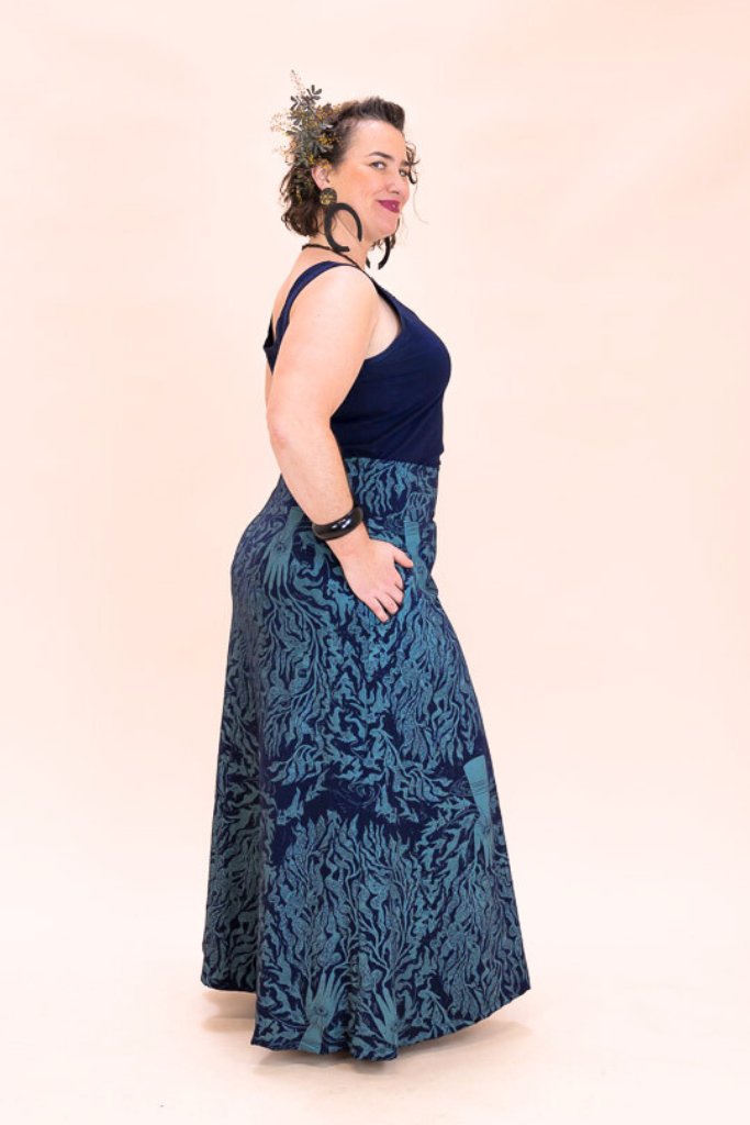 Stretch Maxi Skirt - Care for Kelp