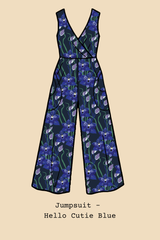 Pull On Stretch Jumpsuit - Storyline Prints