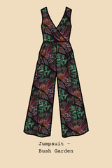 Pull On Stretch Jumpsuit - Storyline Prints