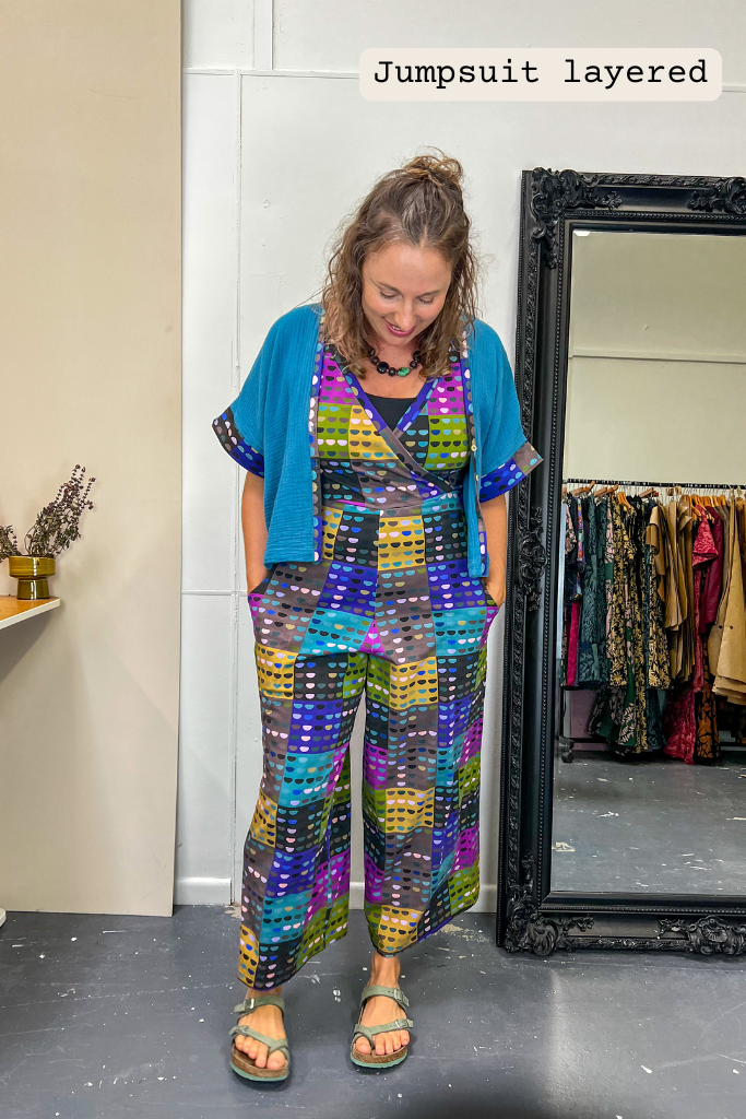 Pull On Stretch Jumpsuit - Storyline Prints