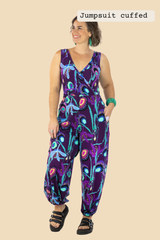 Pull On Stretch Jumpsuit - Storyline Prints