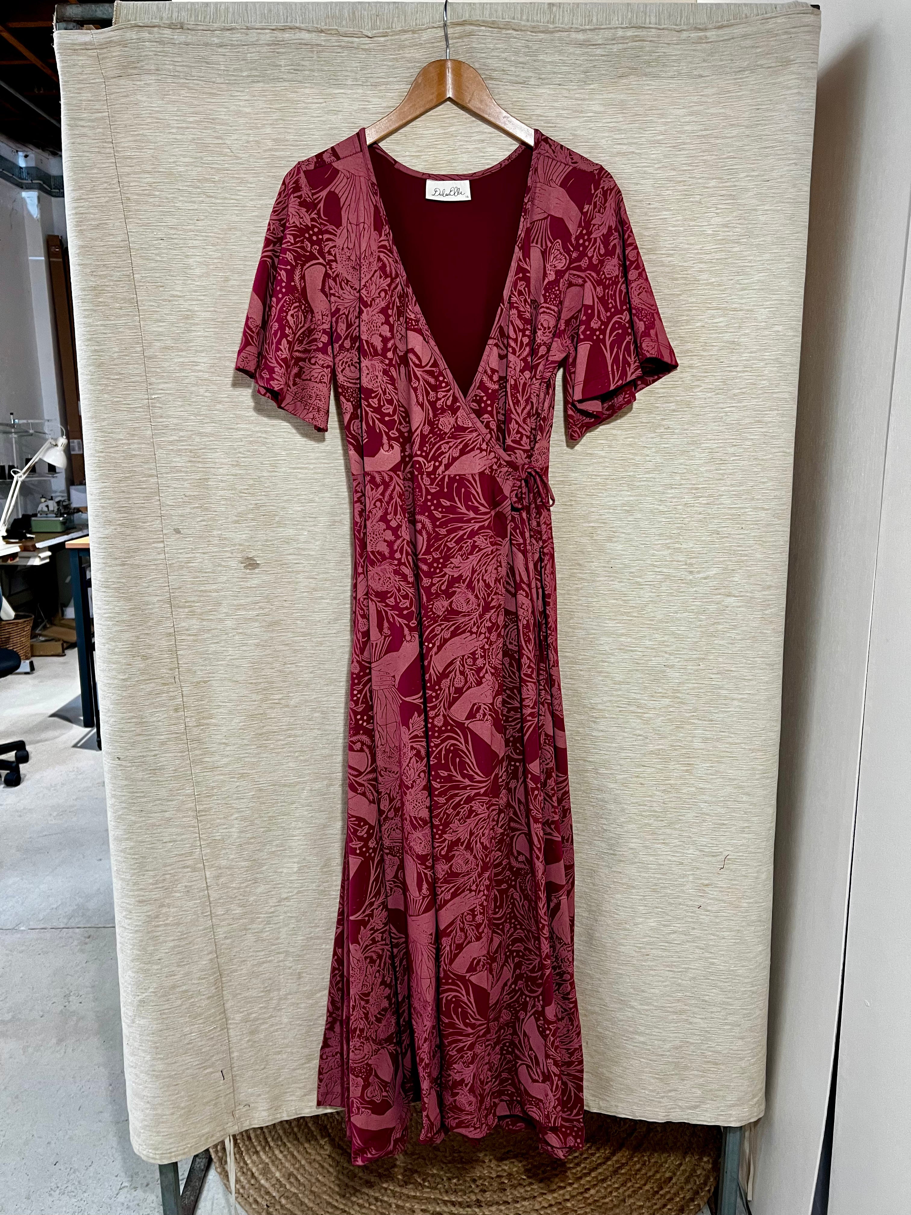 SAMPLE Wrap Dress - Self Care Print (16)