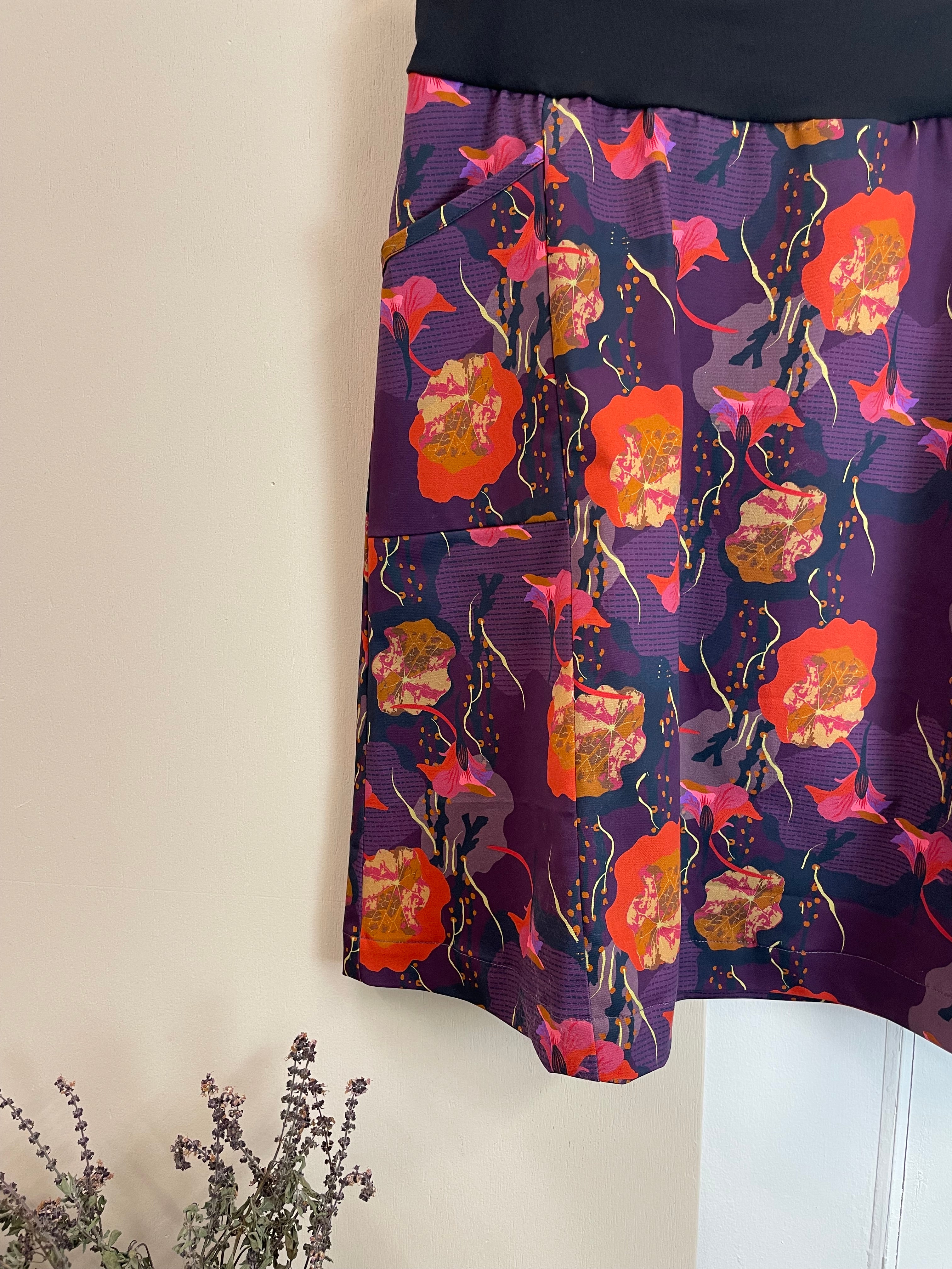 Gahnia Skirt - Nasturtium Purple (14,16,18)