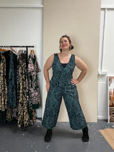 Pull On Stretch Jumpsuit - Kelp Garden