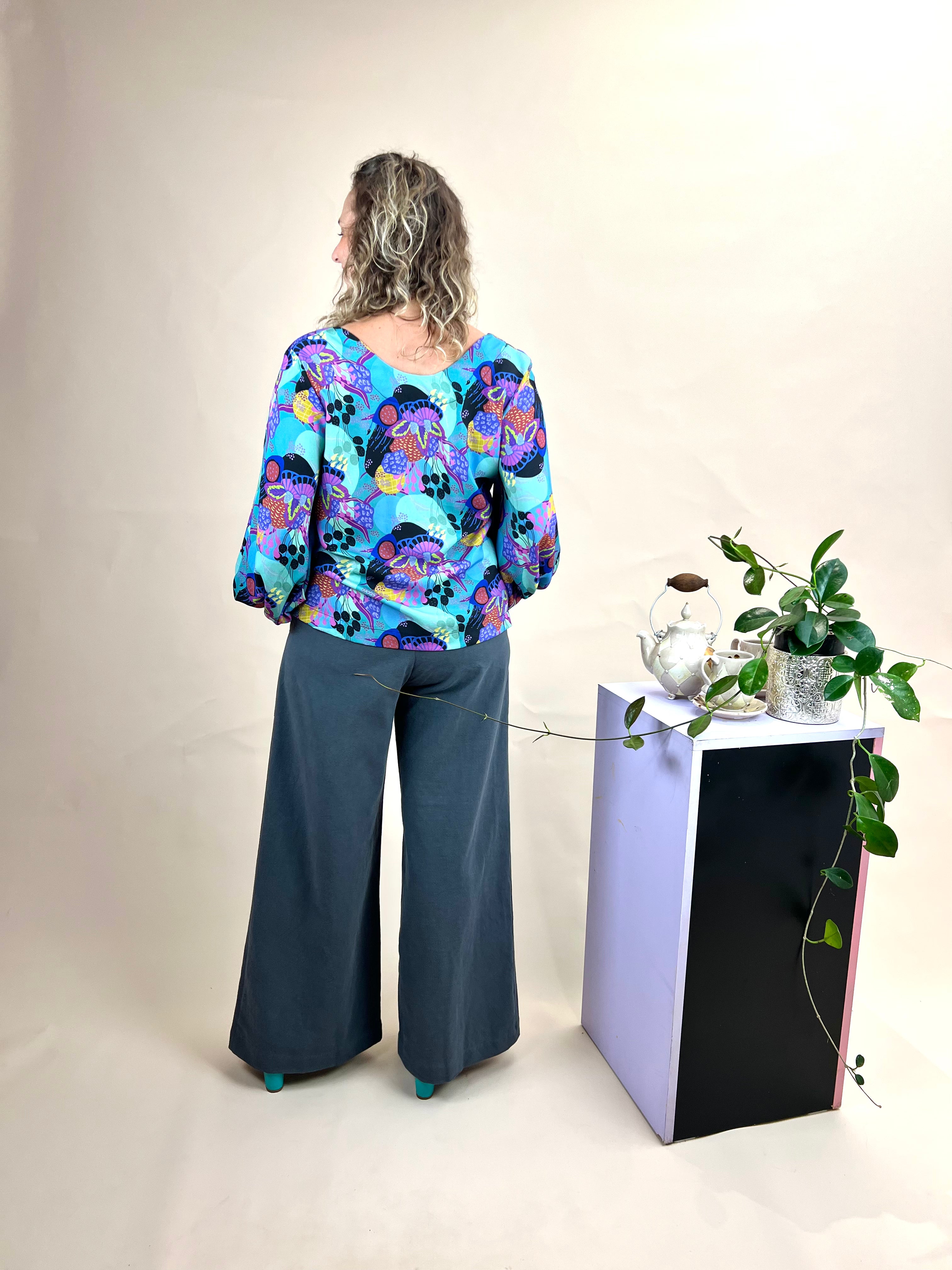 Sidewalk Pants - Grey Linen/Viscose