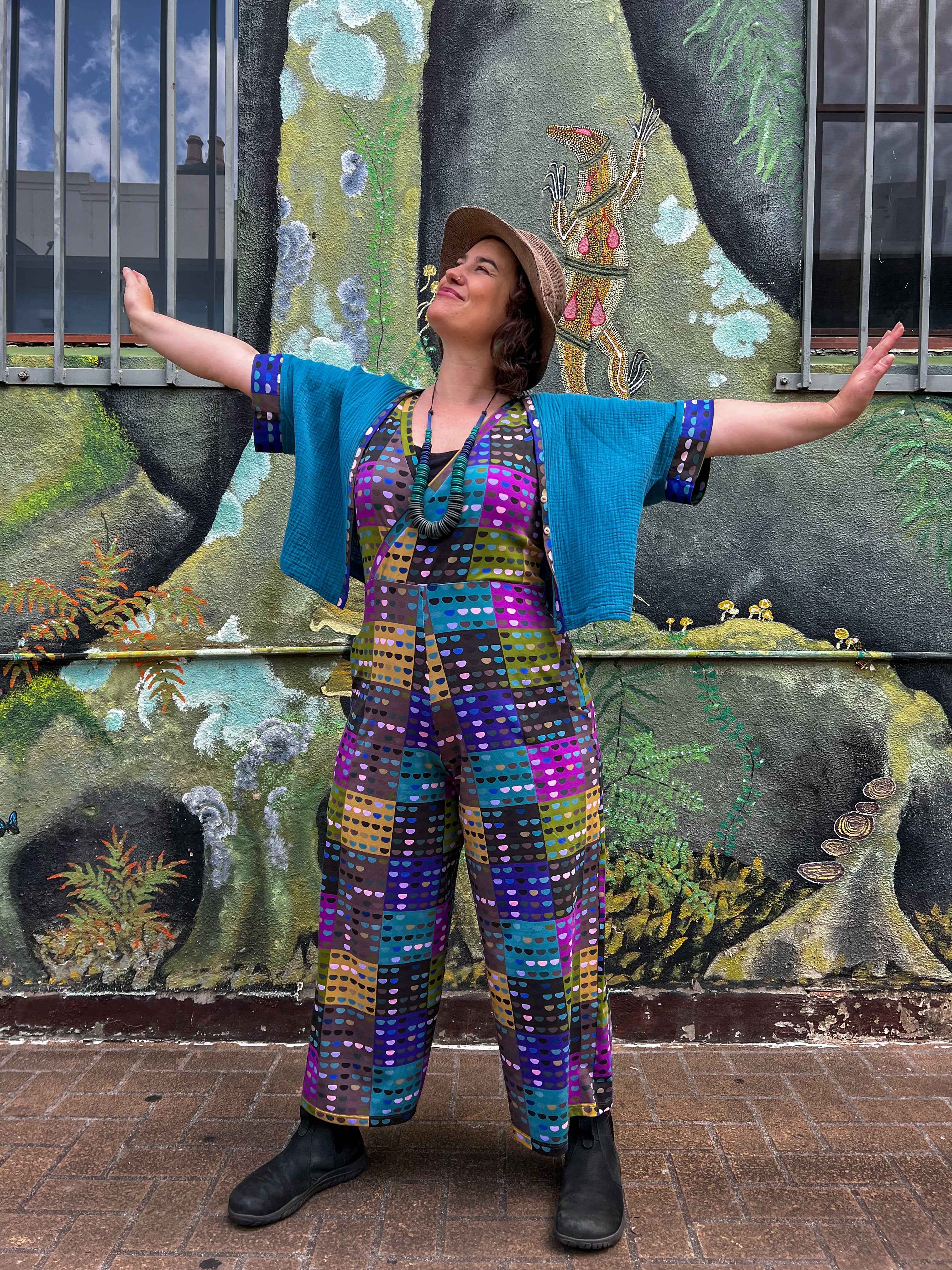 Matchmaker Bolero - Cerulean Blue with Not So Square trim