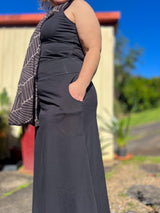 Stretch Maxi Skirt - Organic Black