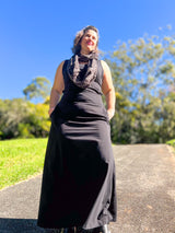 Stretch Maxi Skirt - Organic Black