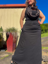 Stretch Maxi Skirt - Organic Black