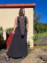 Stretch Maxi Skirt - Organic Black