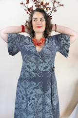 Wrap Dress - Nightwalk Print (size 10)