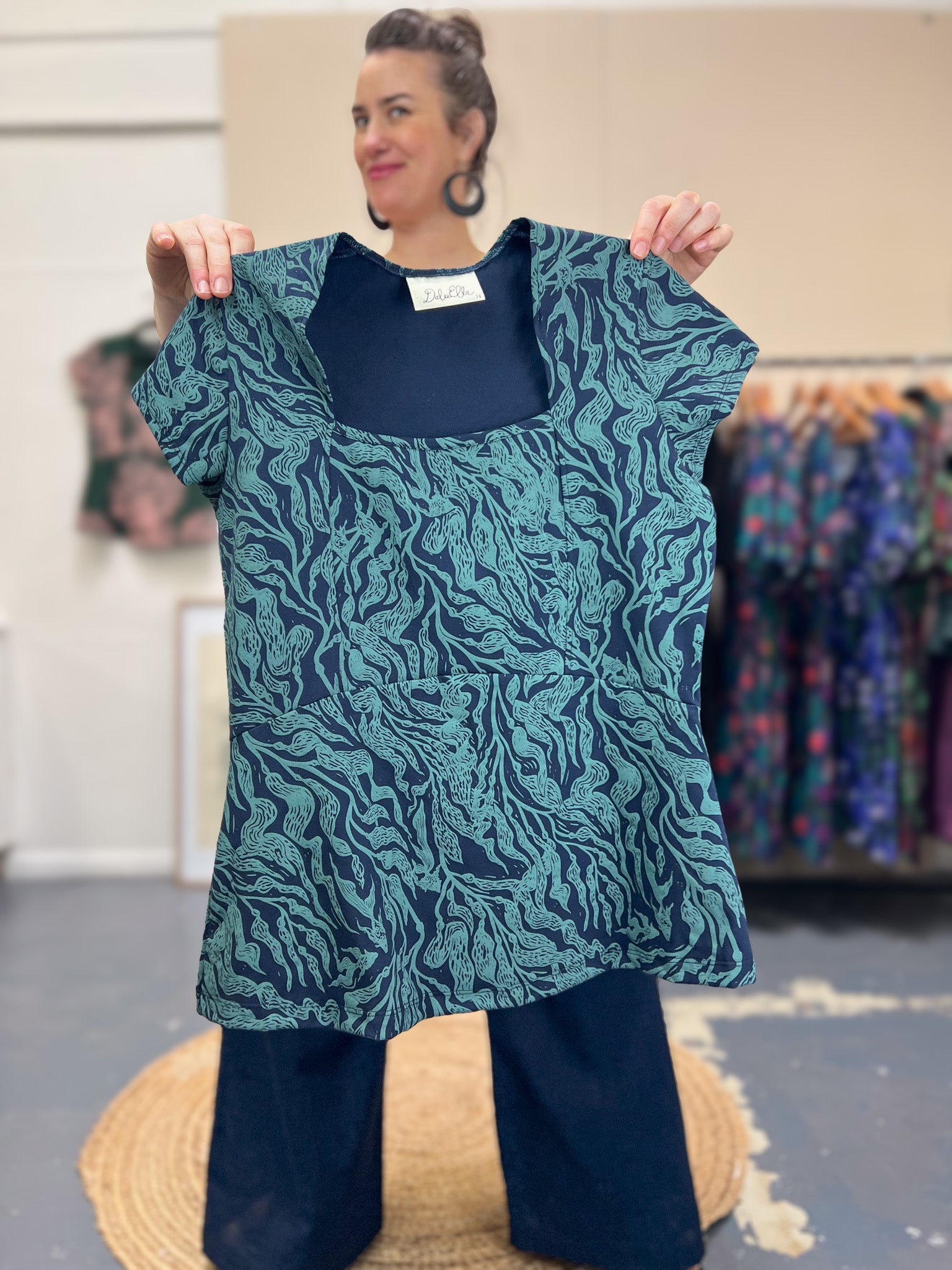 Cardamom Top Cap Sleeve – Kelp Garden