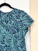 Cardamom Top Cap Sleeve – Kelp Garden