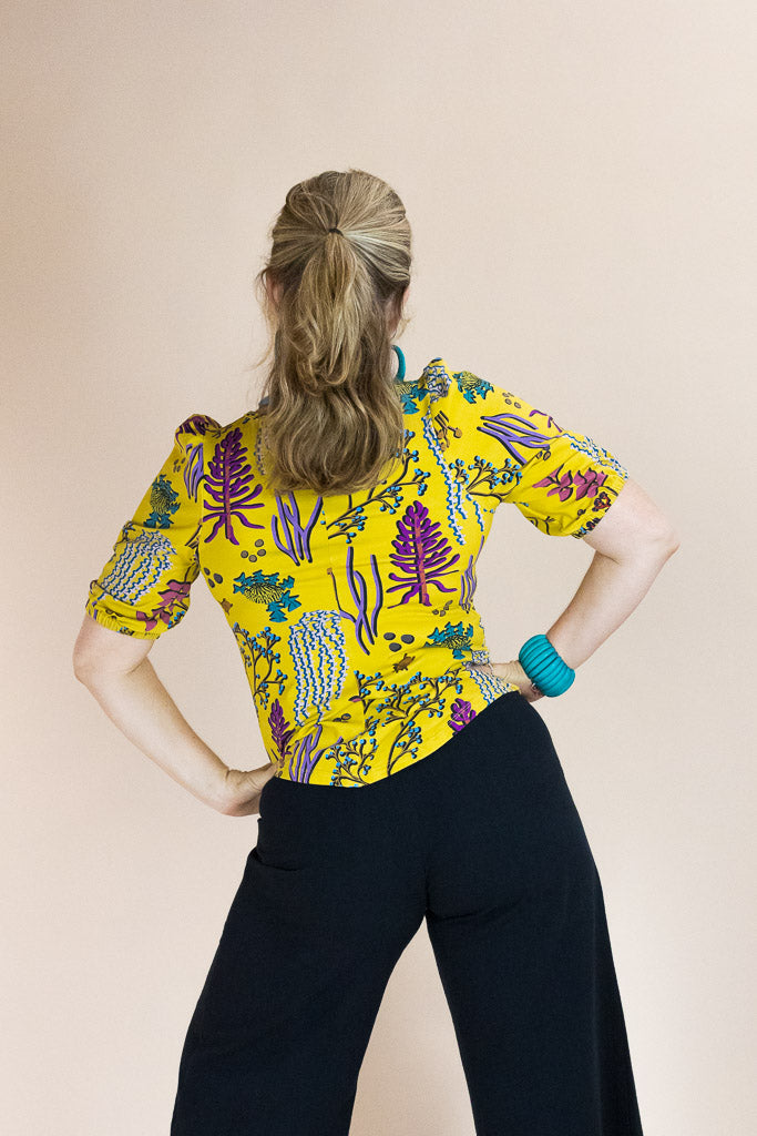 Ash Top – Yellow Botanical Organic Cotton
