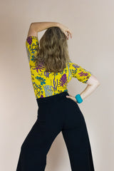 Ash Top – Yellow Botanical Organic Cotton