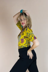 Ash Top – Yellow Botanical Organic Cotton