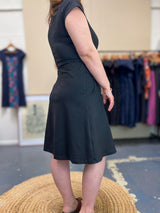 Ginger Stretch Panel Dress - The Thick of It Red
