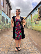 Ginger Stretch Panel Dress - The Thick of It Red