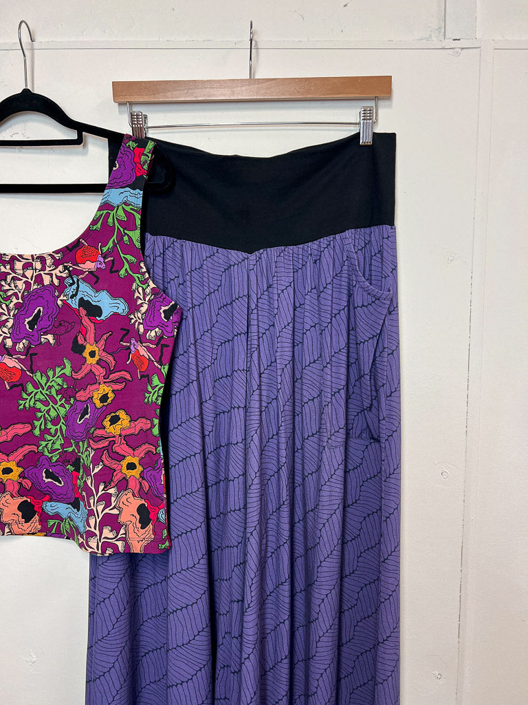 Glide Pants - Purple Wave Bamboo