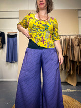 Glide Pants - Purple Wave Bamboo