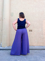 Glide Pants - Purple Wave Bamboo