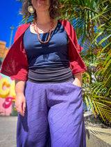 Glide Pants - Purple Wave Bamboo