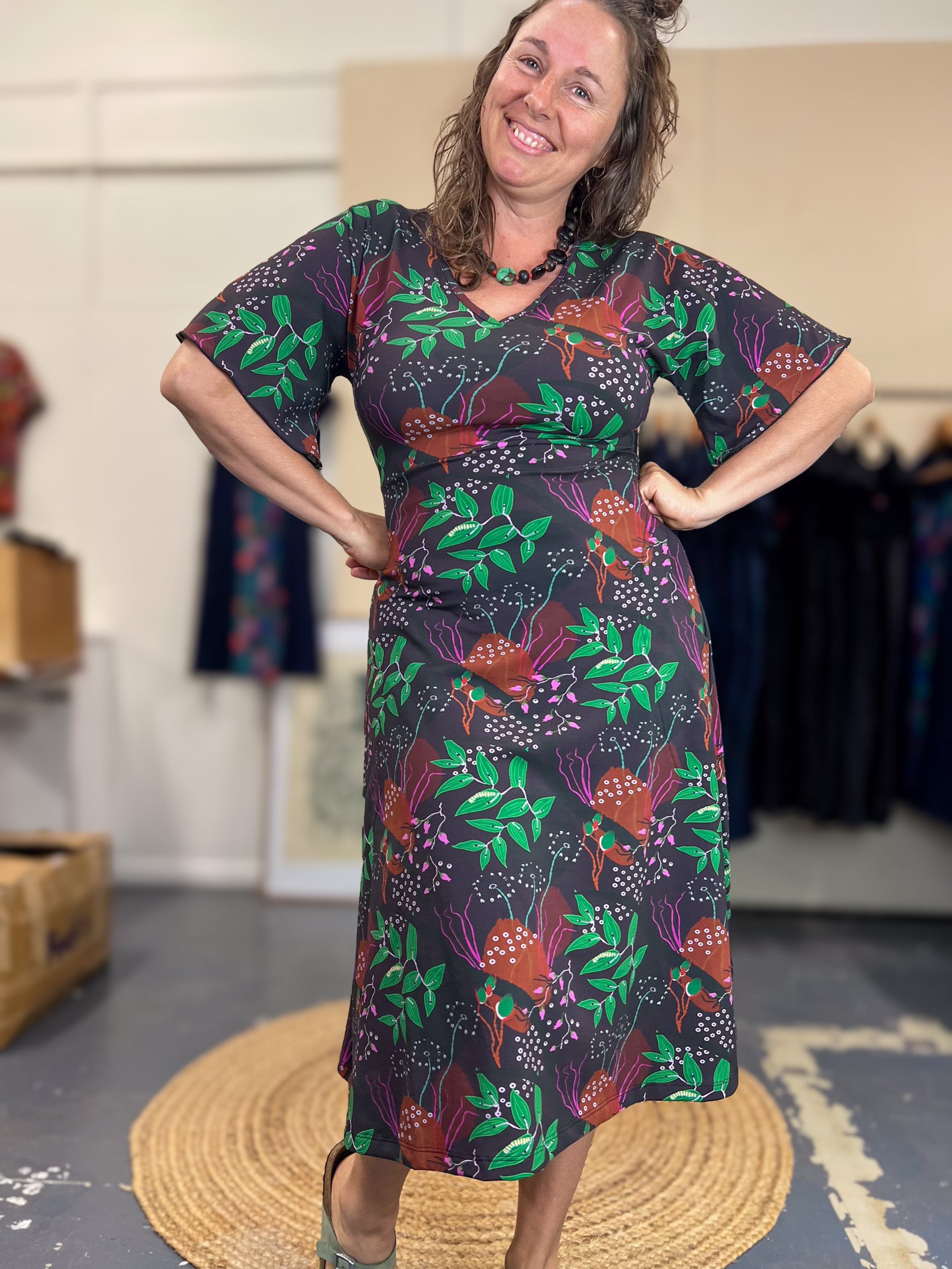 Henna Dress - Bush Garden