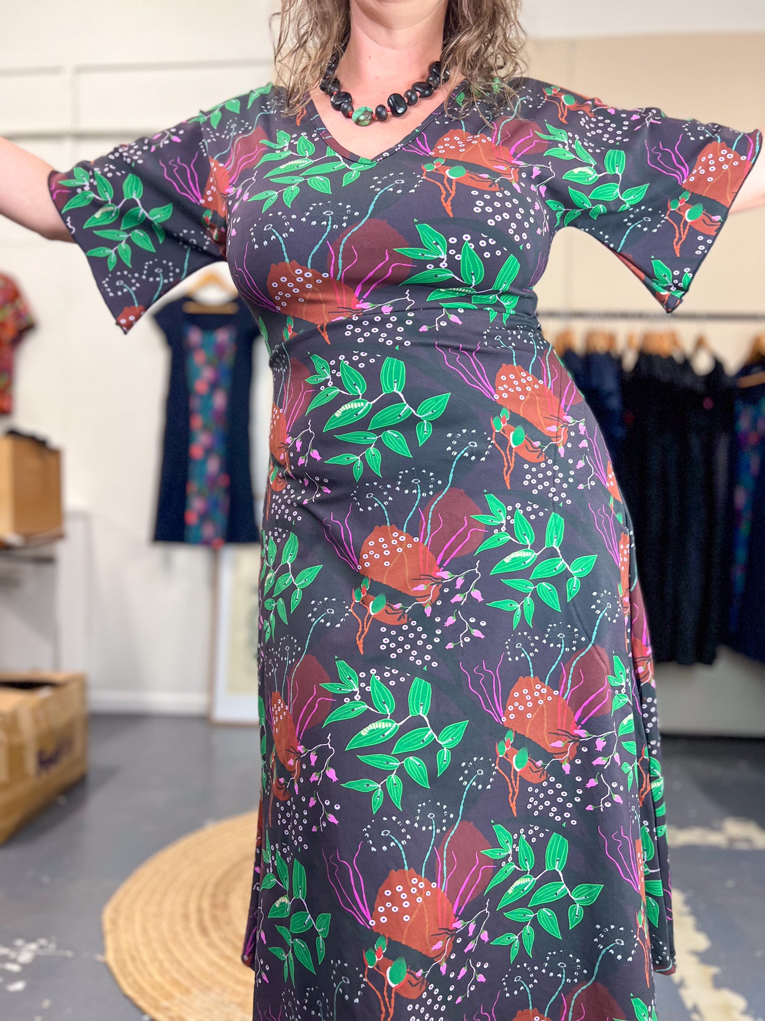 Henna Dress - Bush Garden
