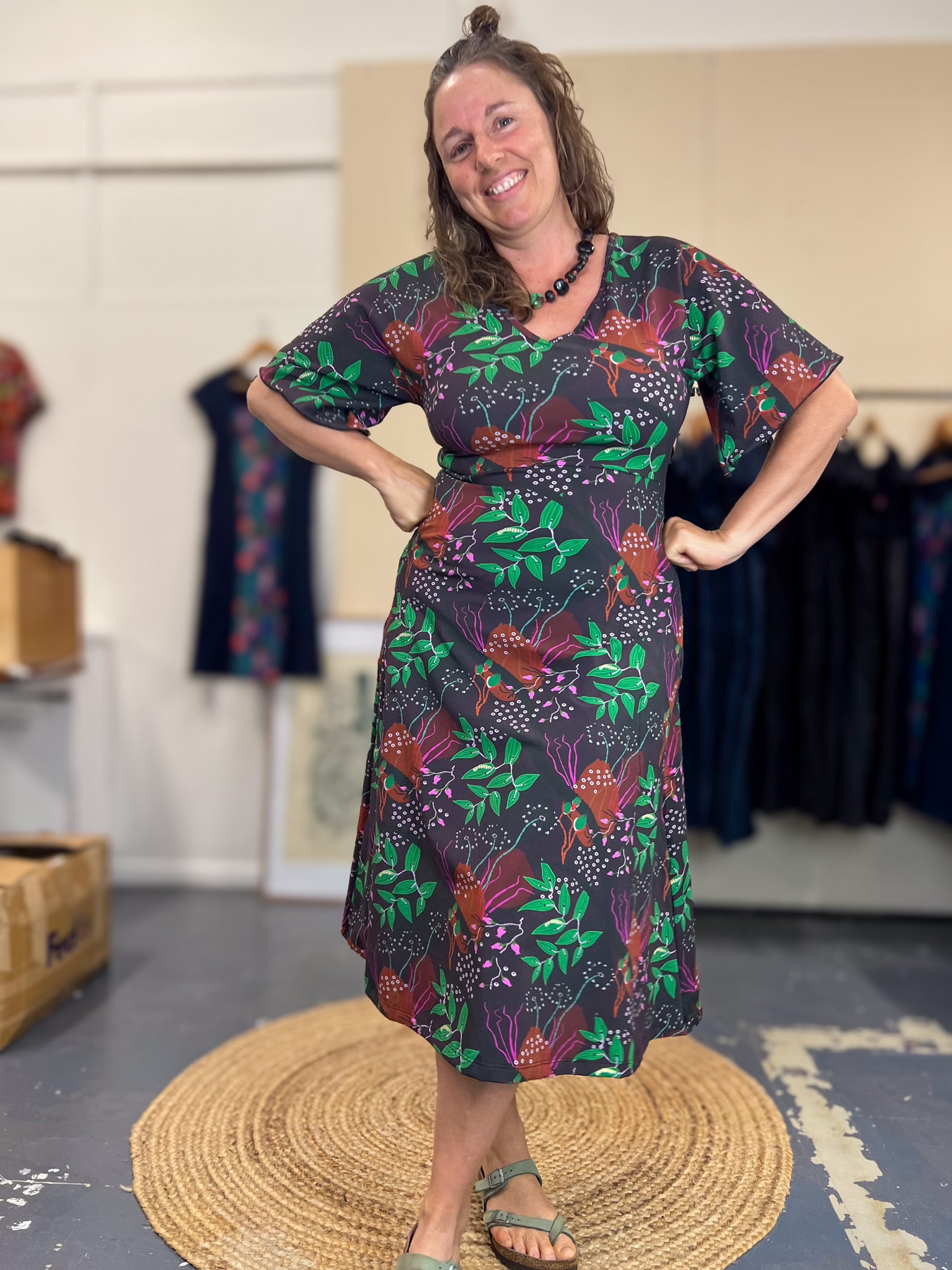 Henna Dress - Bush Garden