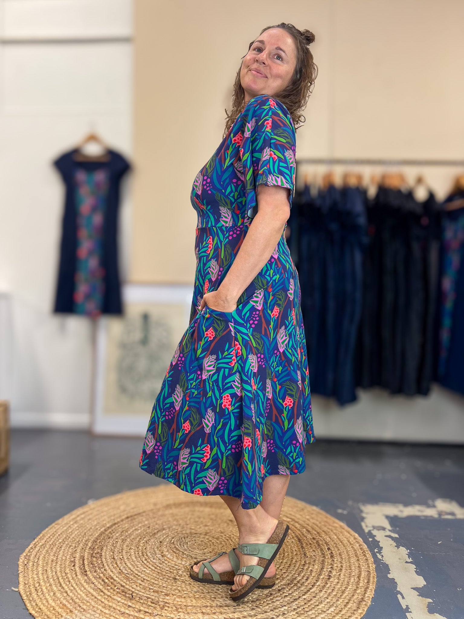 Henna Dress - The Thick of it Blue