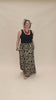 Stretch Maxi Skirt - Straw Flannel Flower