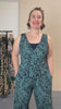 Pull On Stretch Jumpsuit - Kelp Garden