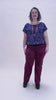 Women's Raspberry Stretch Corduroy Wanderer Pants - Ethical Everyday Comfort
