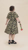 Stretch Wrap Dress - Straw Flannel Flower