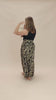 Stretch Maxi Skirt - Straw Flannel Flower