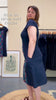 Ginger Stretch Panel Dress - The Thick of It Blue