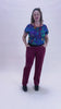 Women's Raspberry Stretch Corduroy Wanderer Pants - Ethical Everyday Comfort