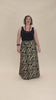 Stretch Maxi Skirt - Straw Flannel Flower