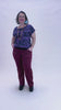 Women's Raspberry Stretch Corduroy Wanderer Pants - Ethical Everyday Comfort