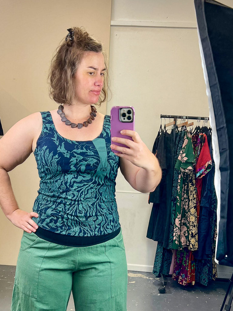 Organic Stretch Tank - Care For Kelp