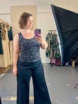 Organic Stretch Tank - Nightwalk Dark