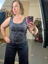 Organic Stretch Tank - Nightwalk Dark