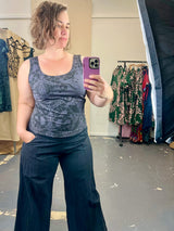 Organic Stretch Tank - Nightwalk Dark