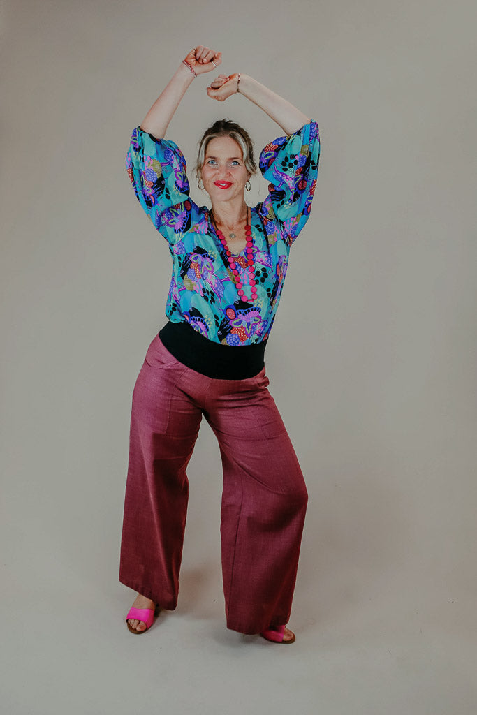 Sidewalk Pants - Desert Rose Japanese Cotton (14,16,22)