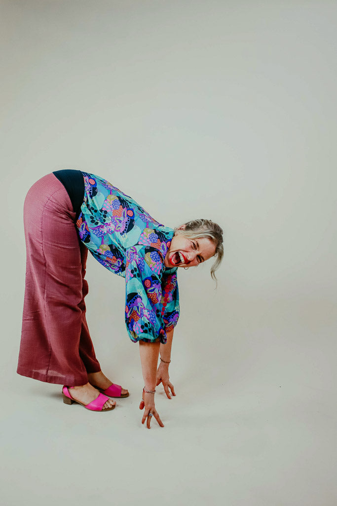 Sidewalk Pants - Desert Rose Japanese Cotton (14,16,22)